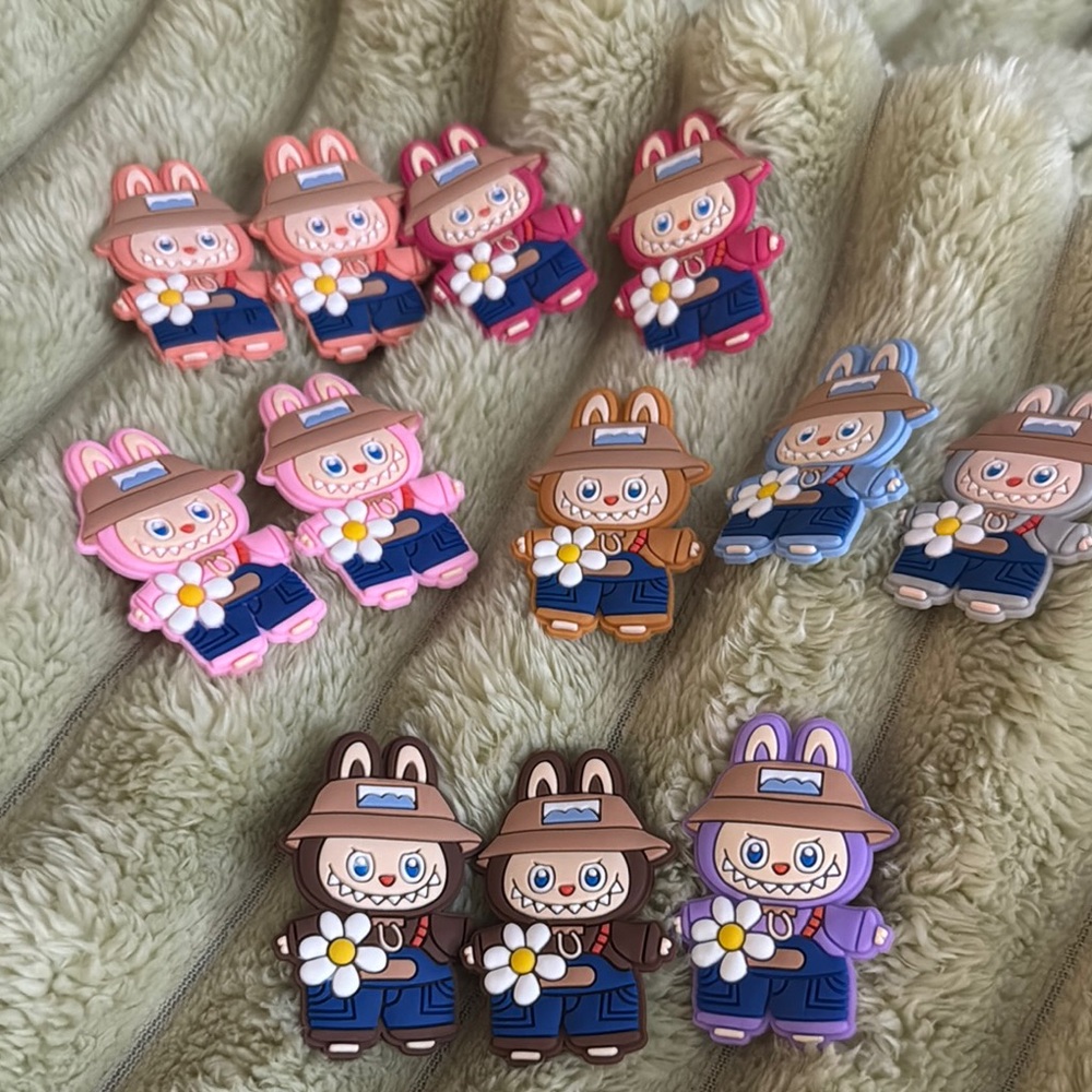 Colorful lafufus charms set